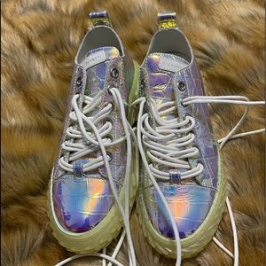 giuseppe zanotti sneakers Metallic